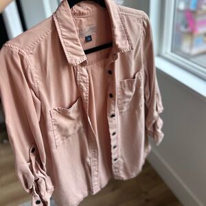 Target Women's Pink Button-Down Shirt